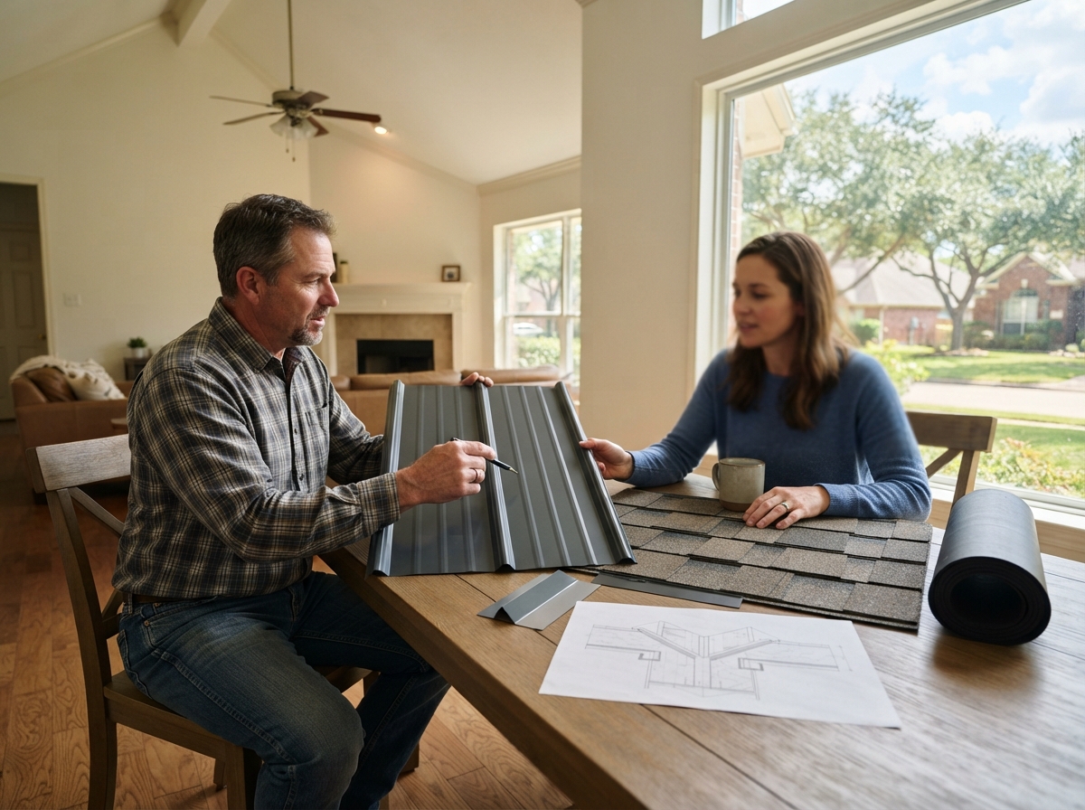 Choosing the Right Roofing Material for Leak-Prone Areas in Conroe