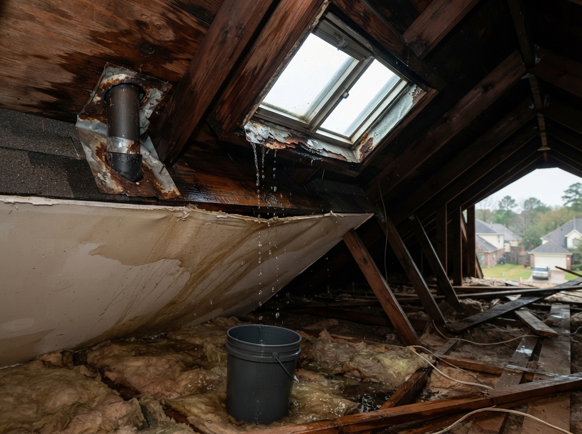 Common Causes of Roof Leaks in Conroe Texas Homes
