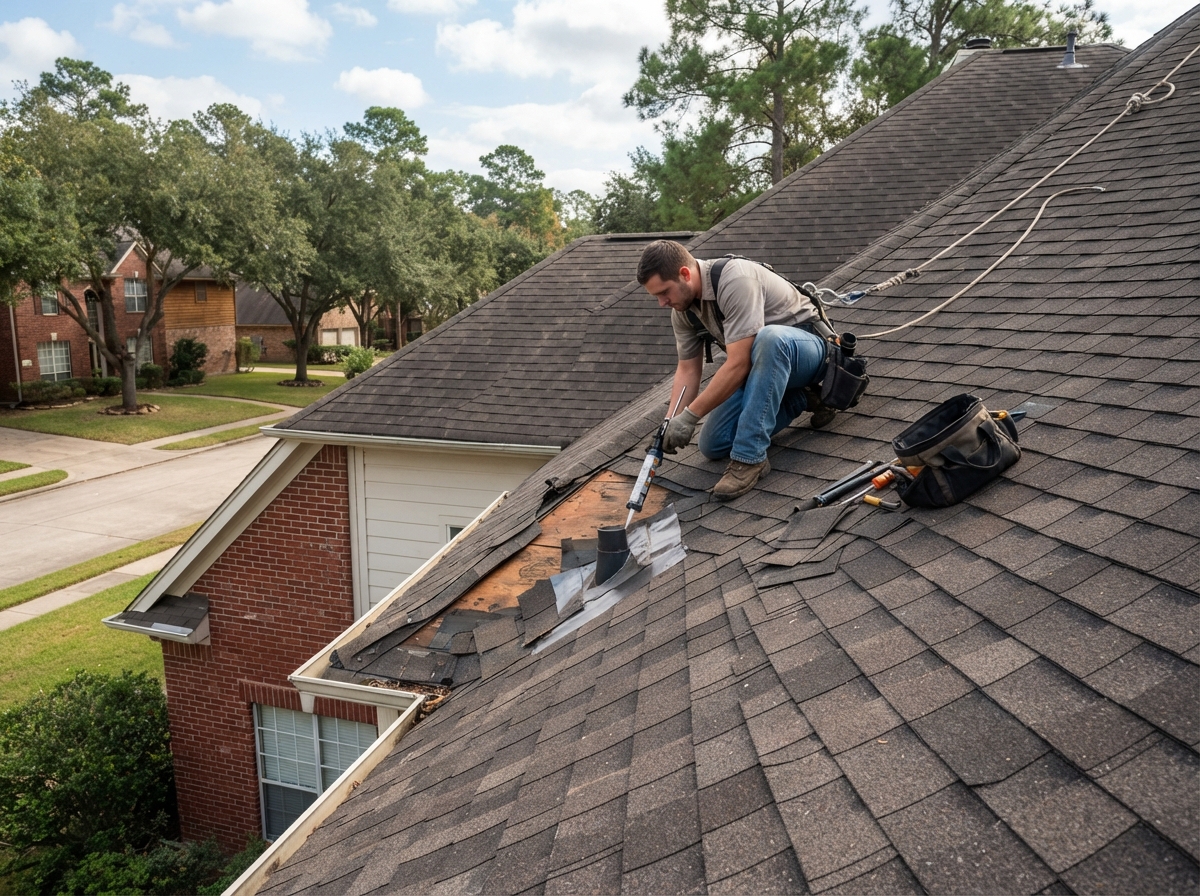 roof leak repair in Carriage Hills