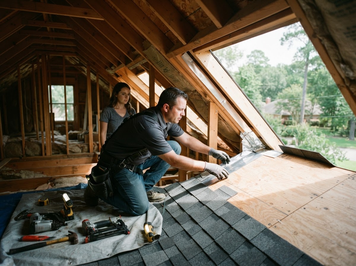 roof leak repair in Porter