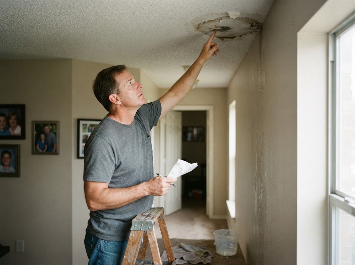 roof leak repair in Whispering Oaks