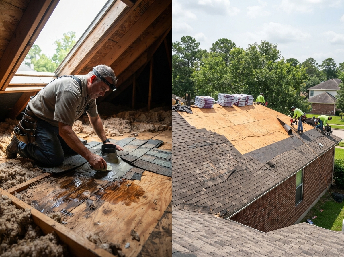 roof leak repair in Fosters Ridge