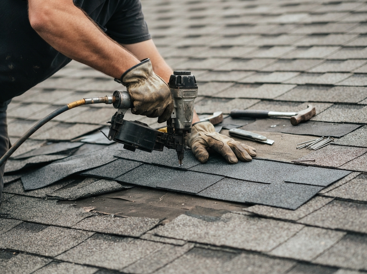 Storm Damage Roof Leak Repair in Conroe